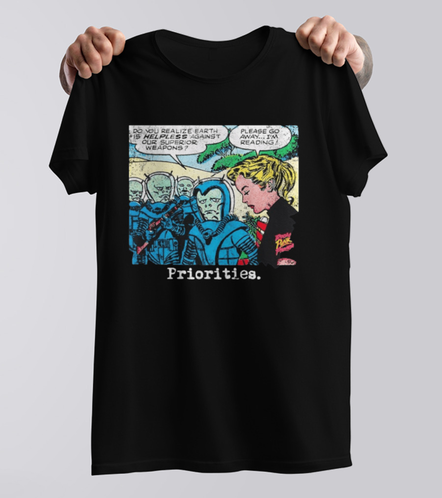 Women And Alien Priorities Please Go Away I'm Reading T-Shirt