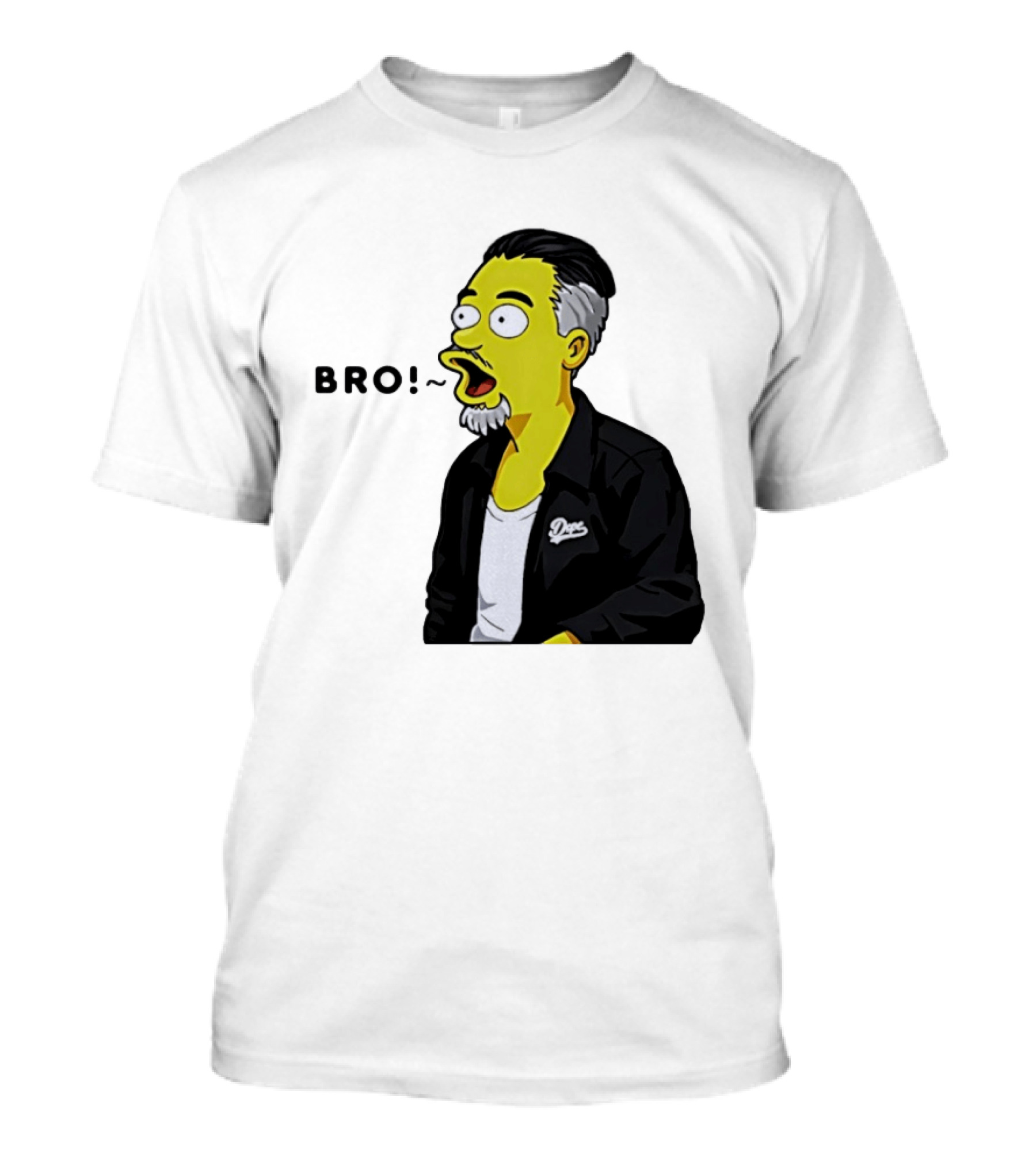 BRO The Simpson Basketball Player Inspired Character With Yellow Humor T-Shirt
