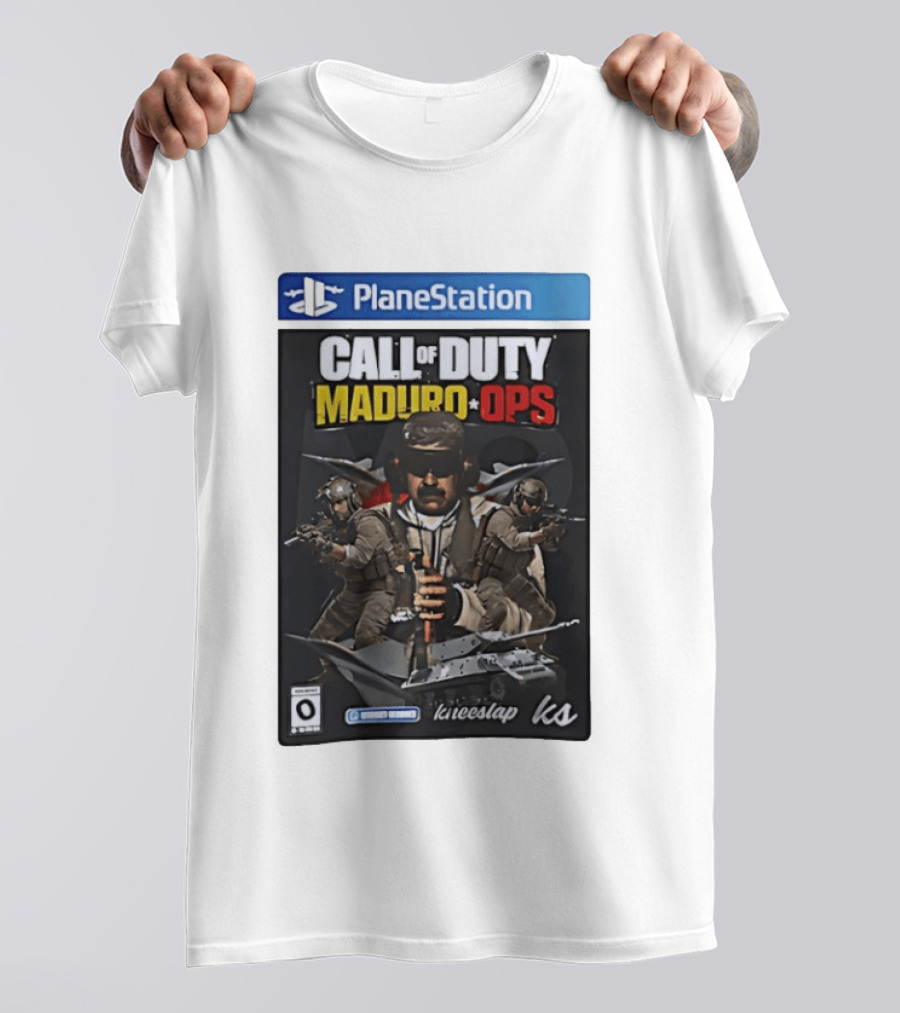PlaneStation Call Of Duty Maduro Ops Kneeslap Ks Edition T-Shirt
