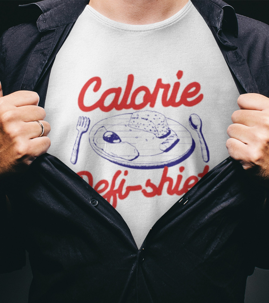 Calorie Defi Shiet Plate Fork Spoon T-Shirt