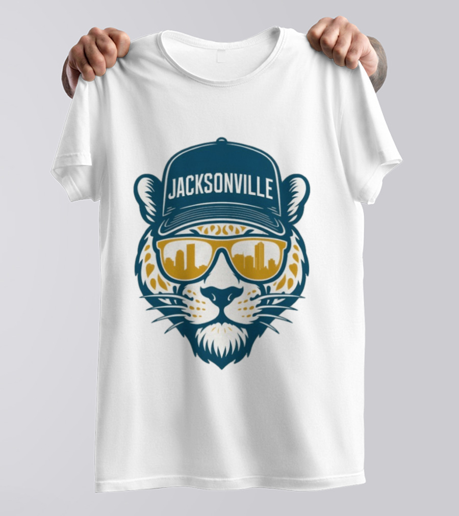 Jacksonville Jaguars Duval Football 2025 Skyline T-Shirt