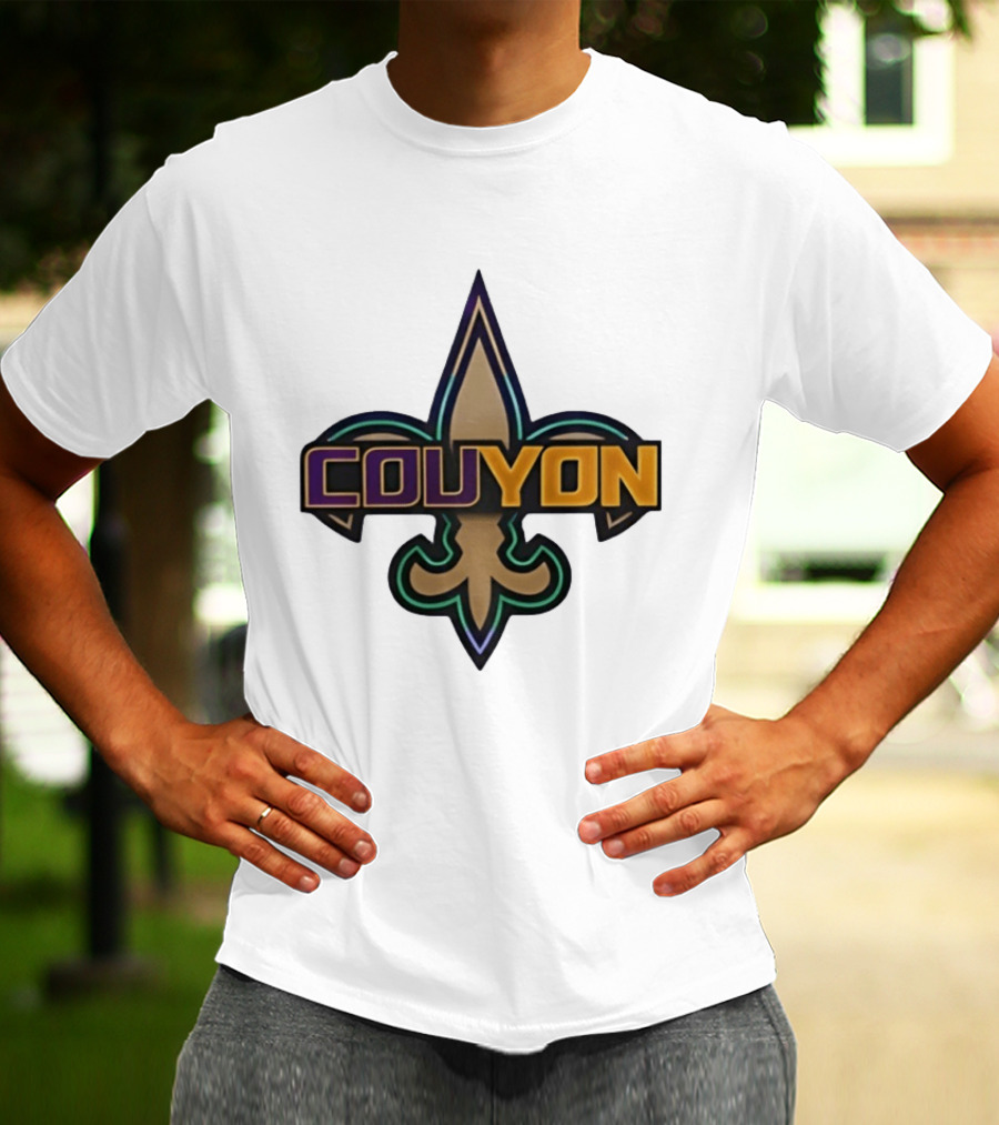 Couyon New Orleans Saints Fleur De Lis Collaboration T-Shirt