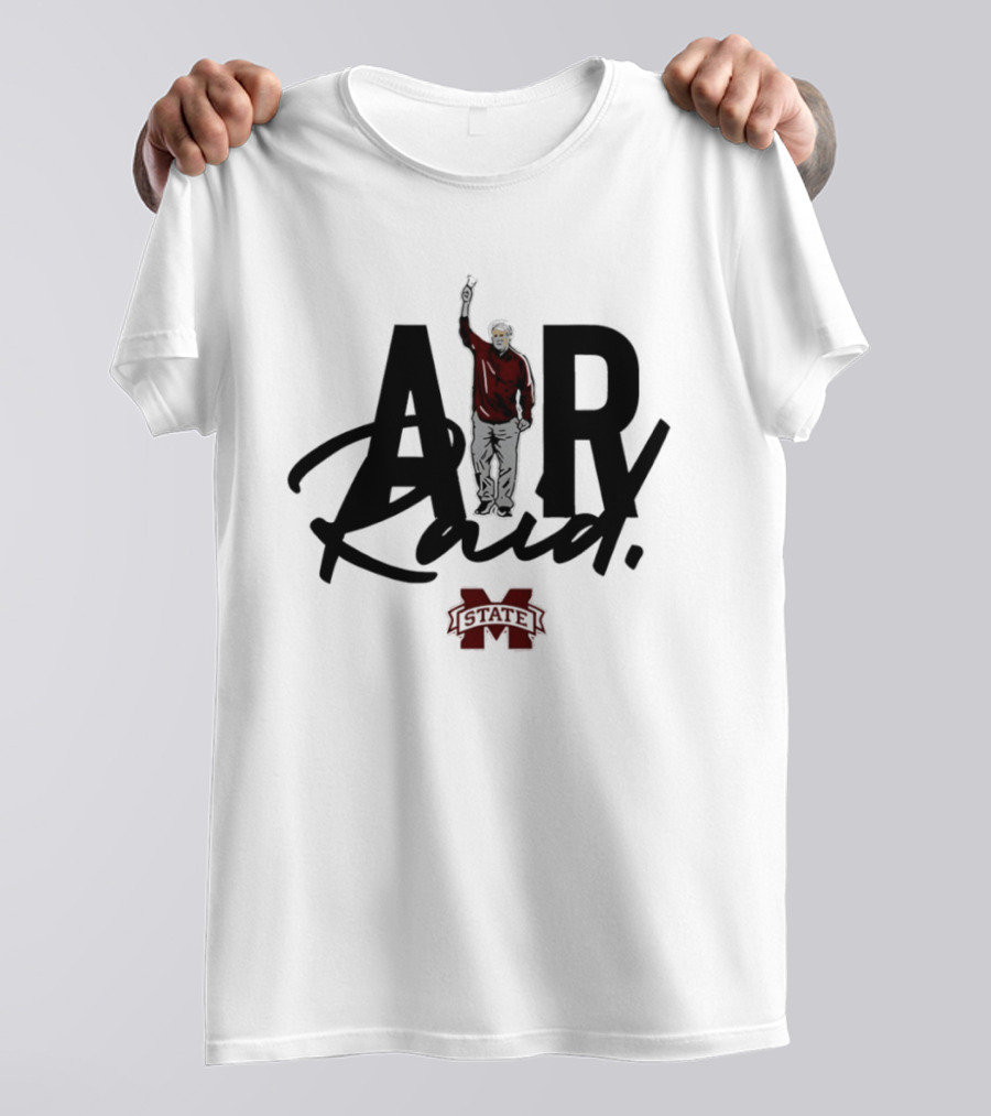 Mike Leach NCAA Mississippi State Air Raid Football Coach T-Shirt