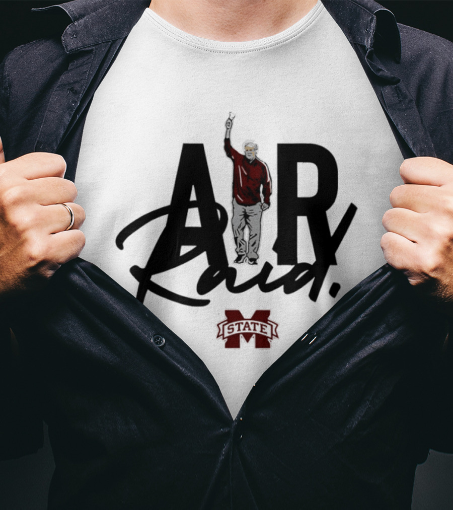 Mike Leach NCAA Mississippi State Air Raid Football Coach T-Shirt