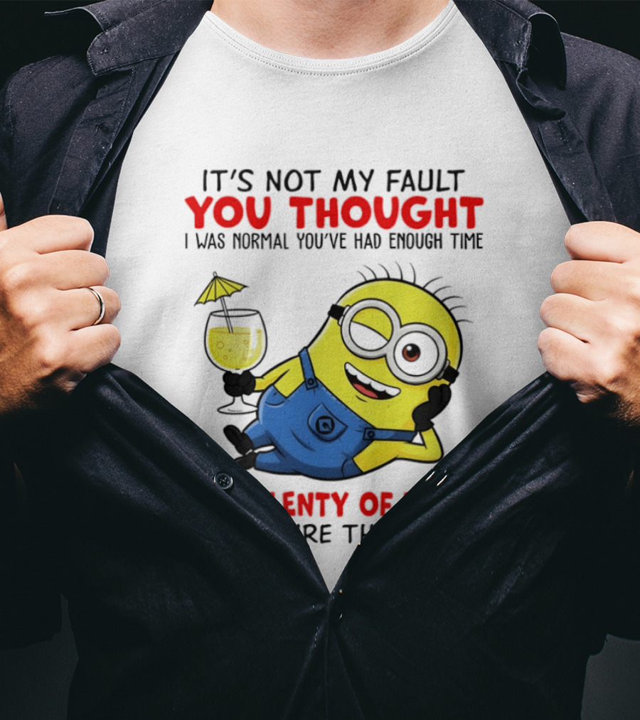 Minion It's Not My Fault You Thought I Was Normal Plenty Of Vlues T-Shirt