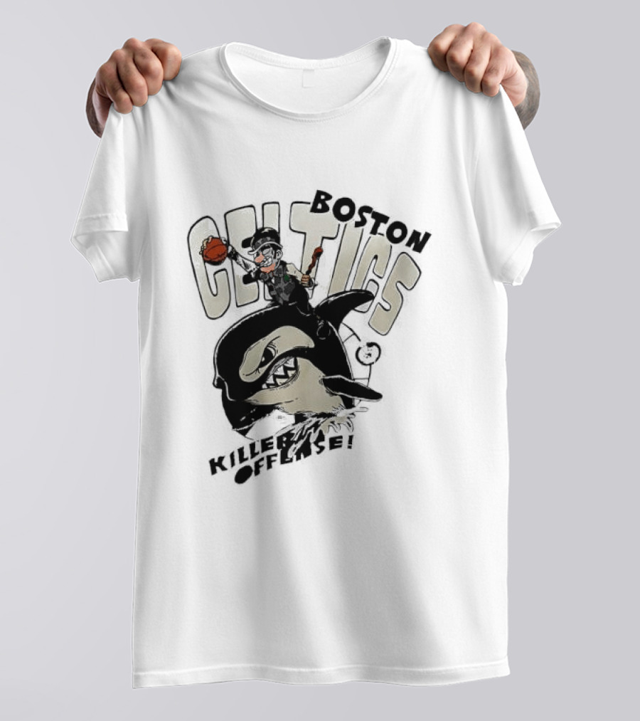 Boston Celtics Killer Offense Basketball Shark T-Shirt