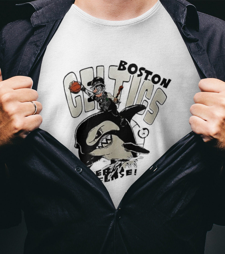 Boston Celtics Killer Offense Basketball Shark T-Shirt