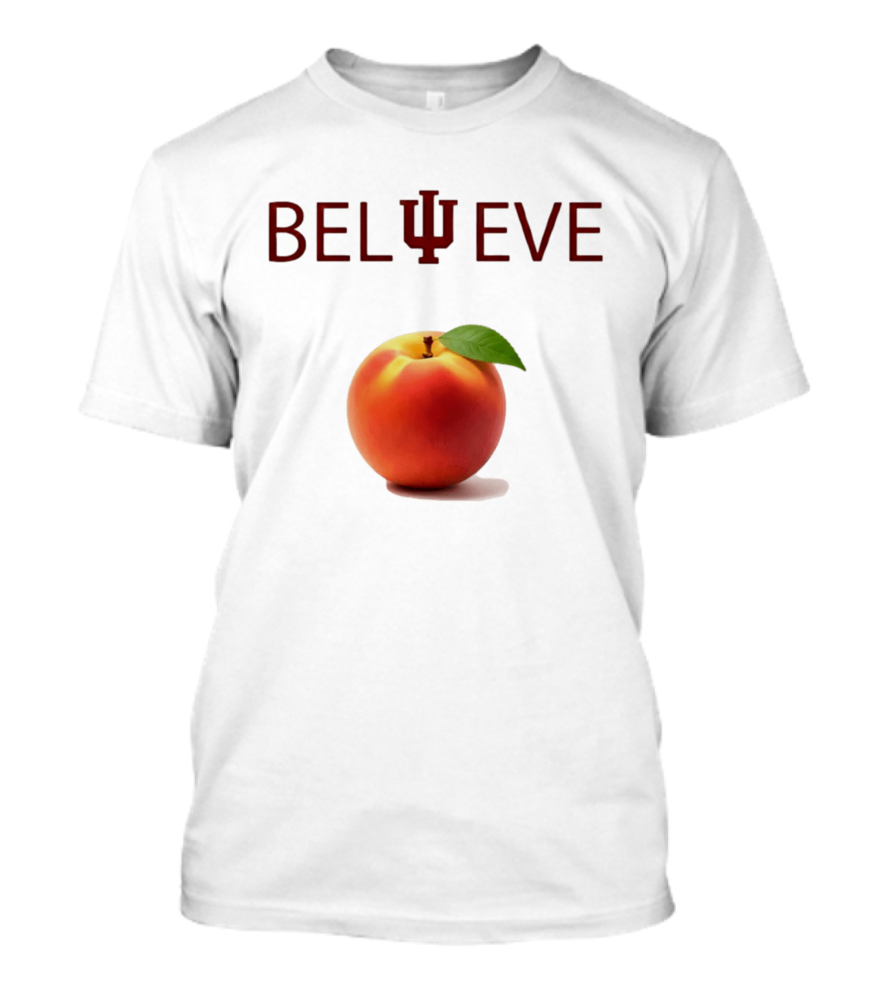 Believe Indiana Hoosiers Football Peach T-Shirt