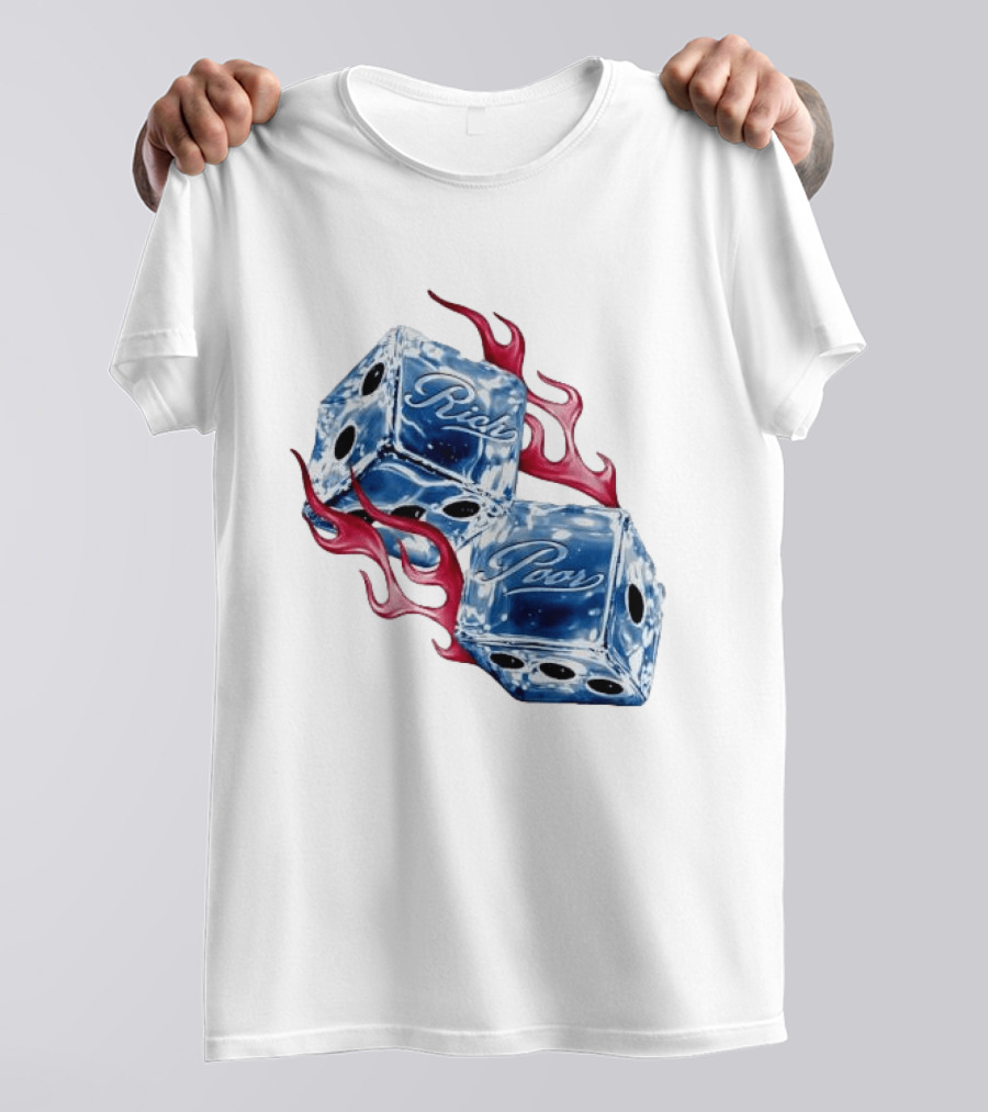 Rich Poor Ice Fiery Dice T-Shirt