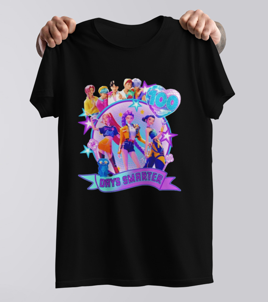 100 Days Smarter K Pop Stars Celebration T-Shirt