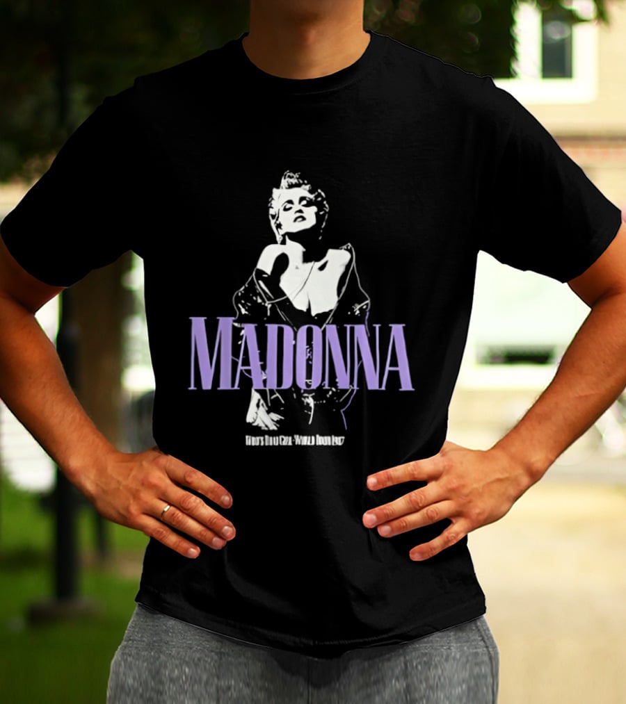 Madonna Bob Weir Image Overlay T-Shirt