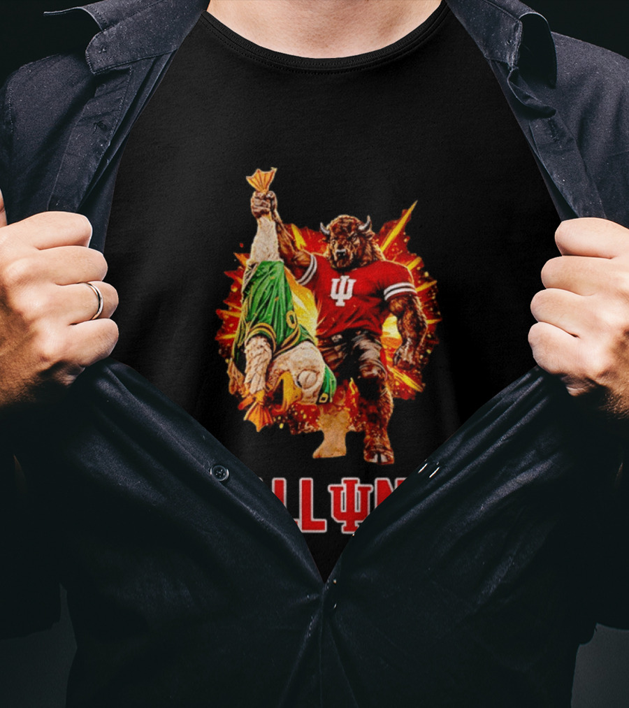 Indiana Hoosiers All In Victory Over Oregon Ducks T-Shirt