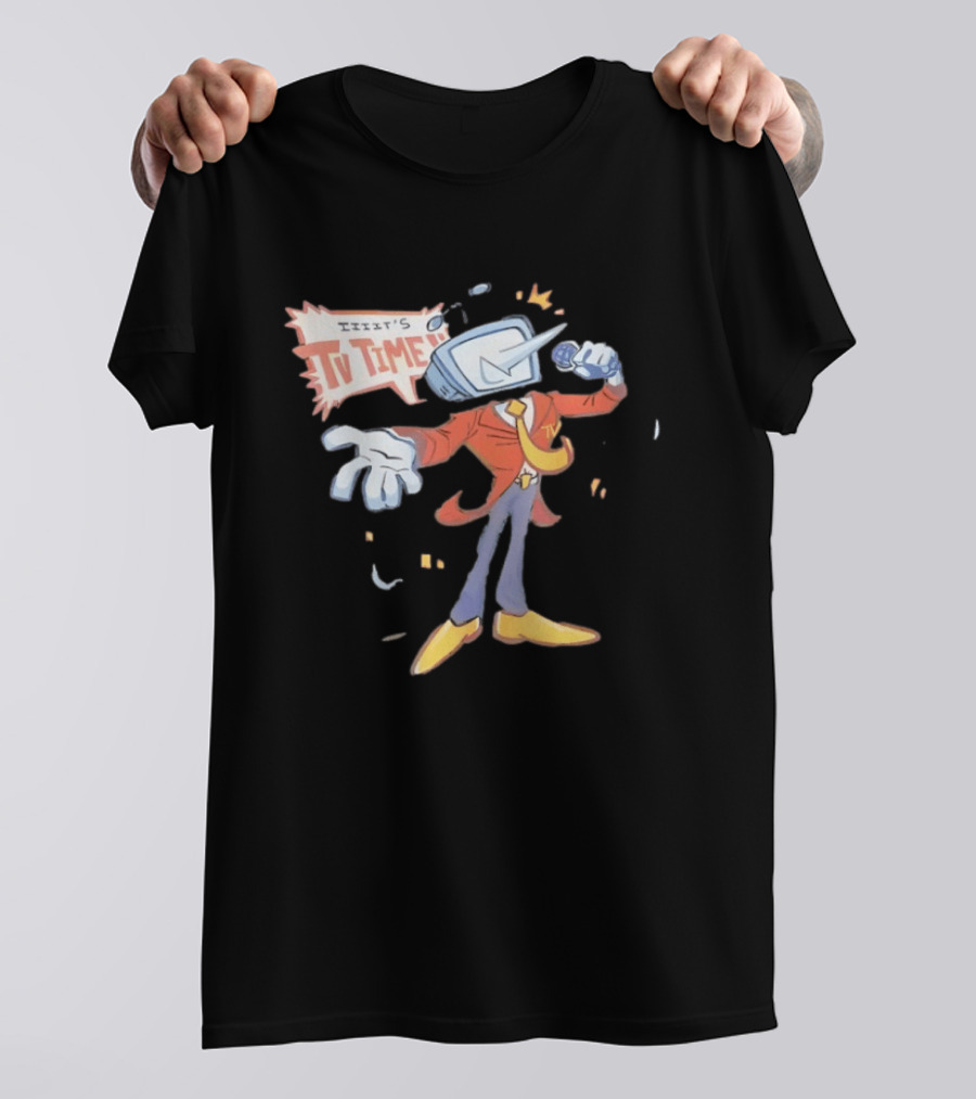 It's TV Time Cartoon Retro Style TV Head T-Shirt
