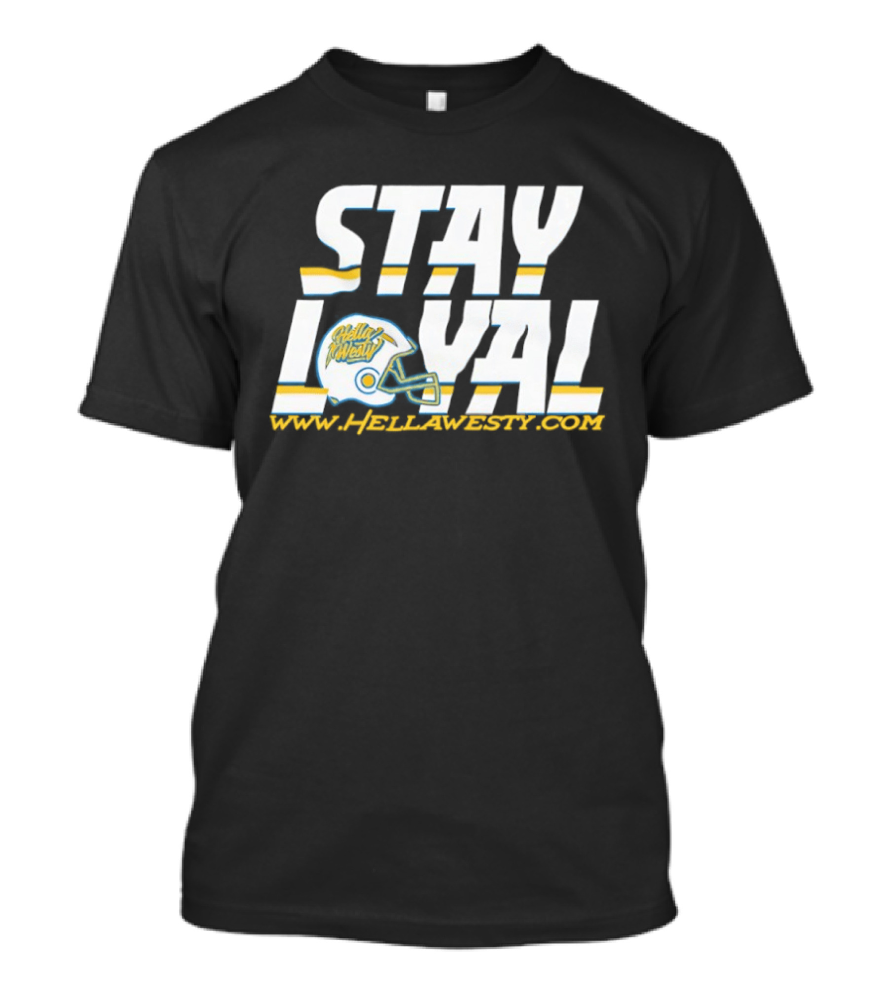 Los Angeles Chargers Stay Loyal Helmet T-Shirt
