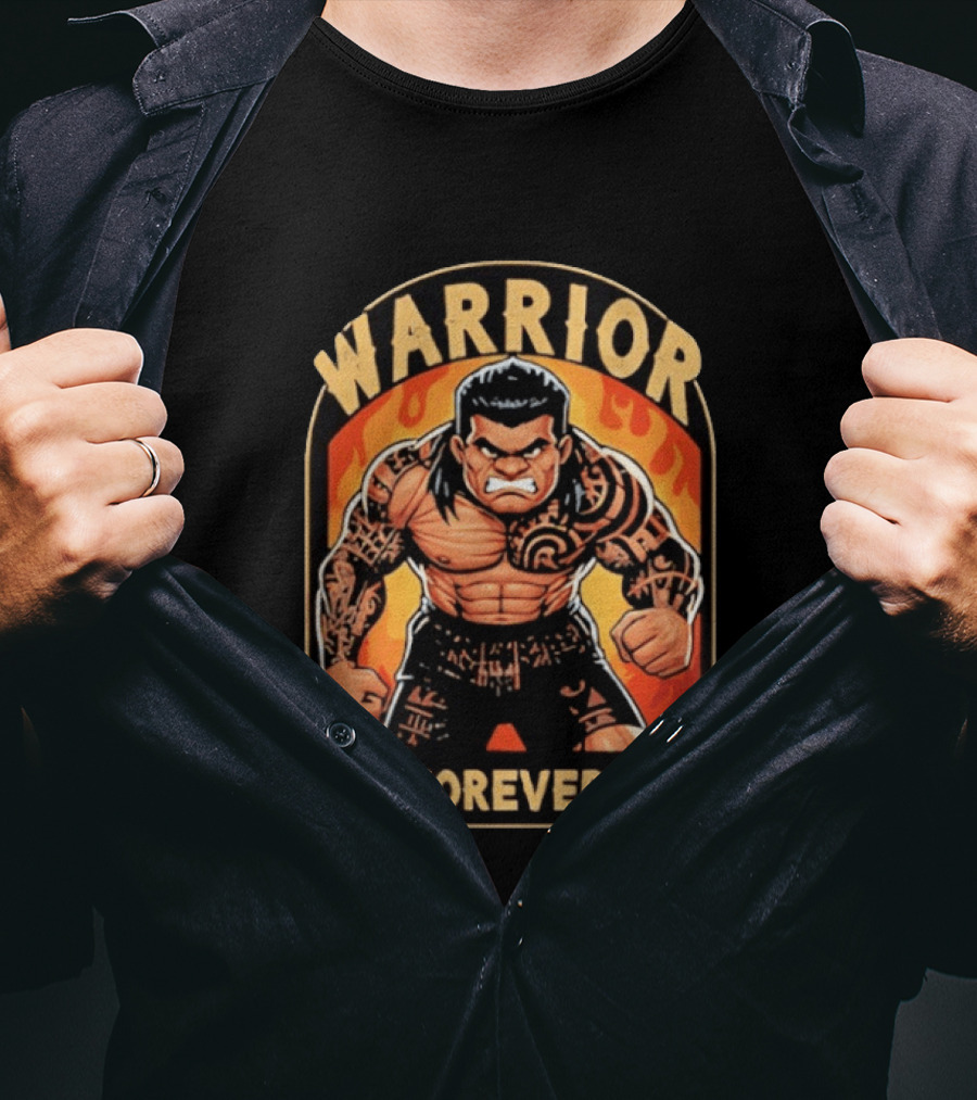 Warrior Forever Jimmy Uso Tattoo Style Cartoon T-Shirt