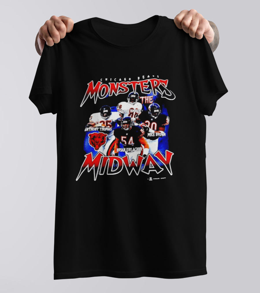 Chicago Bears Monsters Midway Anthony Thomas Brian Urlacher Mike Brown Marty Booker T-Shirt