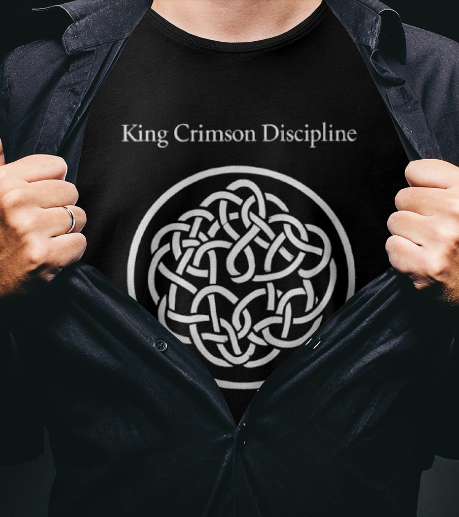 King Crimson Discipline Celtic Knot Motif T-Shirt