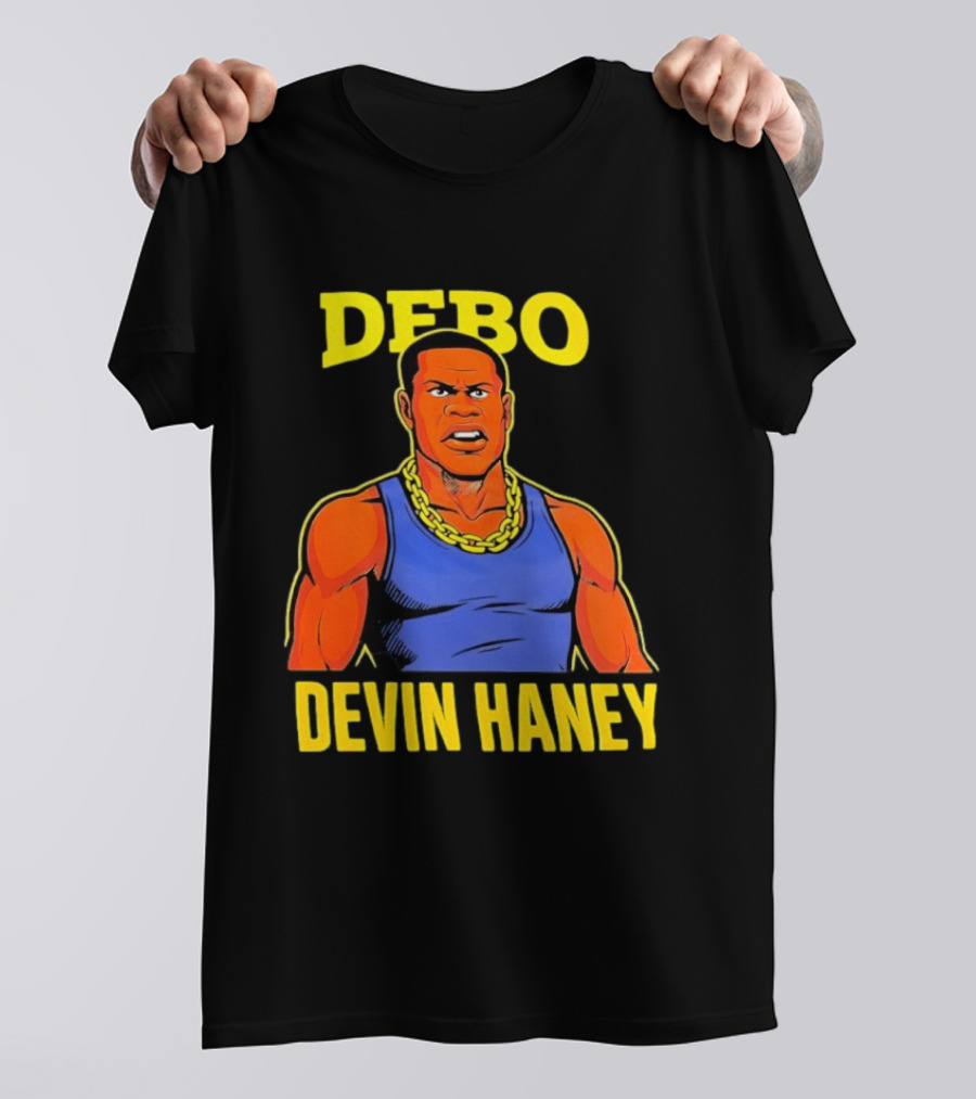 DEBO Devin Haney Cartoon Chain Bold T-Shirt