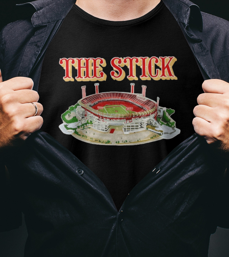 The Stick Candlestick Park San Francisco 49ers Stadium Football T-Shirt