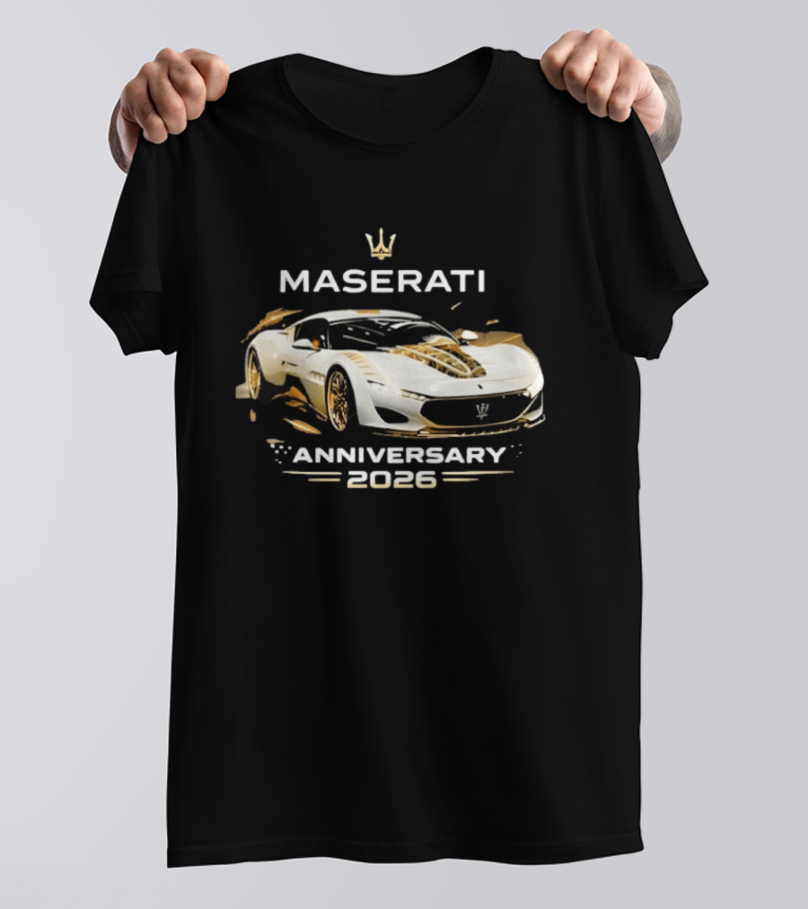 Maserati MC20 Anniversary 2026 Car Lovers Celebration T-Shirt