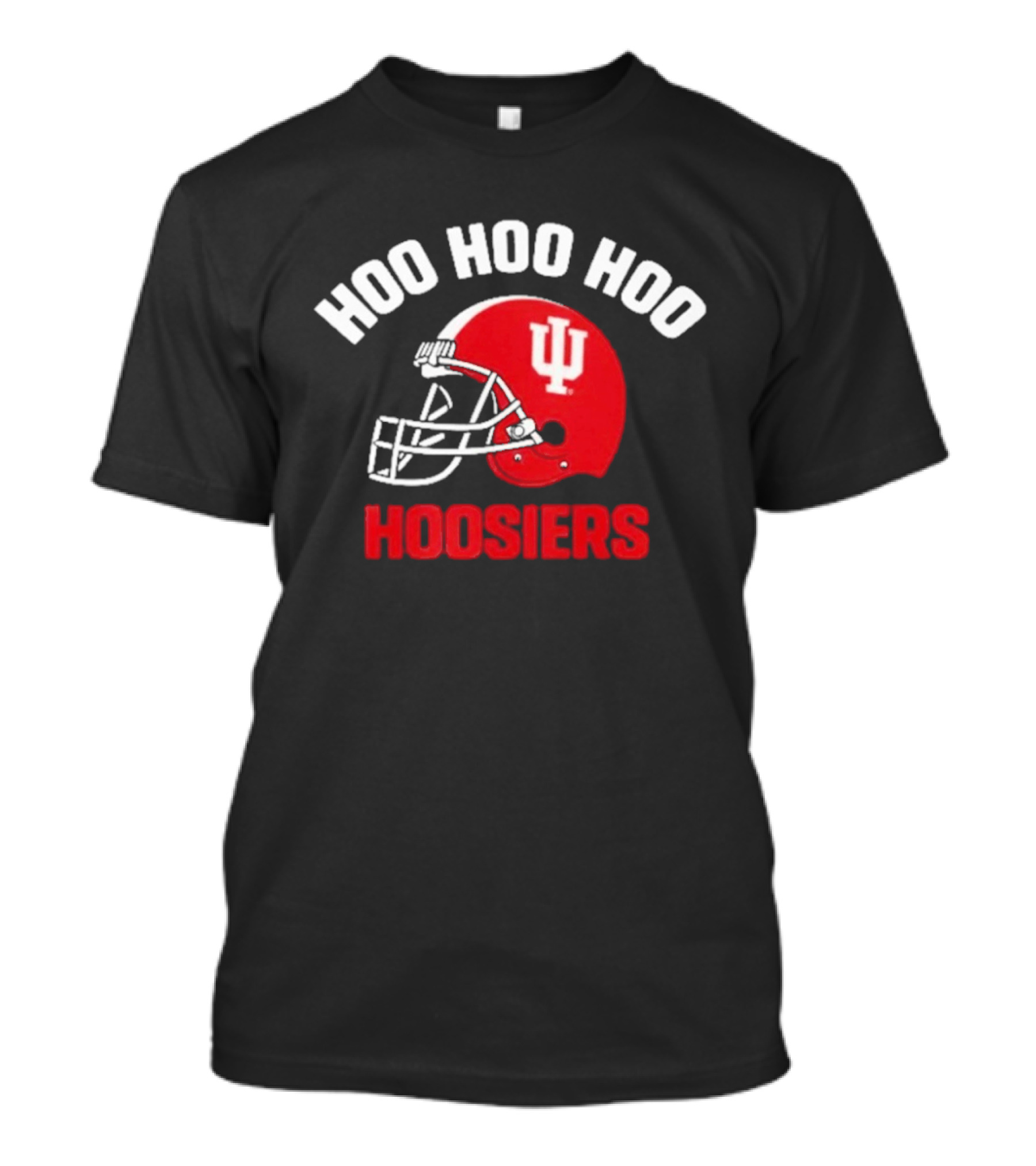 Indiana Hoosiers Hoo Hoo Hoo Red Football Helmet T-Shirt