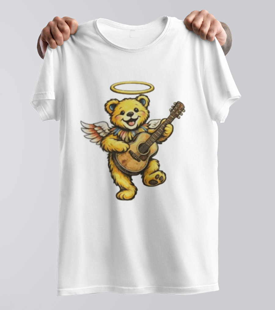 Bob Weir Grateful Dead Angel Bear Guitar Tribute 2026 Rest In Peace Legend T-Shirt