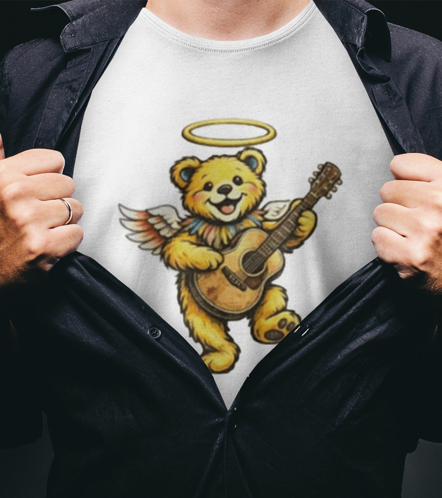 Bob Weir Grateful Dead Angel Bear Guitar Tribute 2026 Rest In Peace Legend T-Shirt