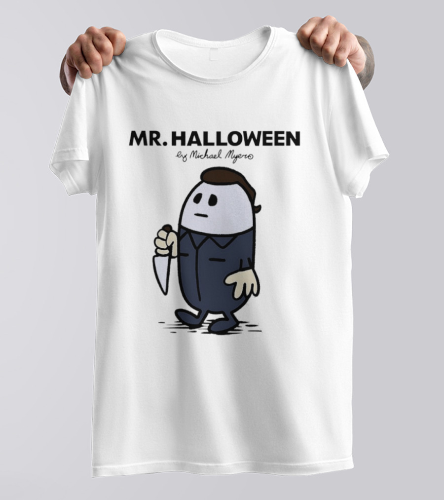 Mr Halloween By Michael Myers Knife T-Shirt