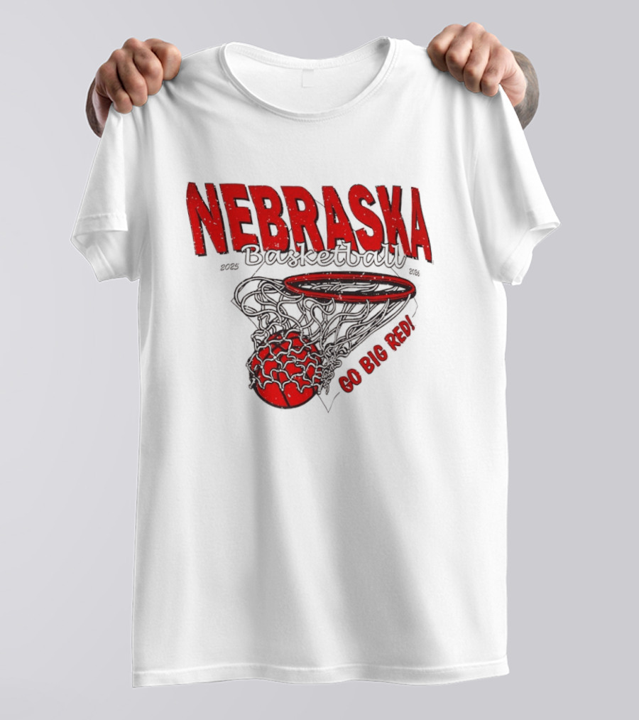 Nebraska Basketball Go Big Red 2025 2026 T-Shirt
