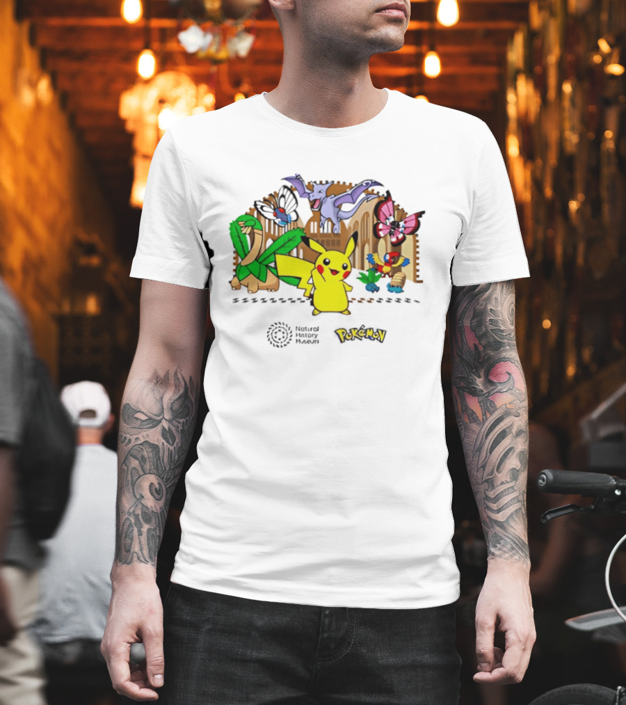Pokémon Natural History Museum 2026 Pikachu And Friends Adventure T-Shirt