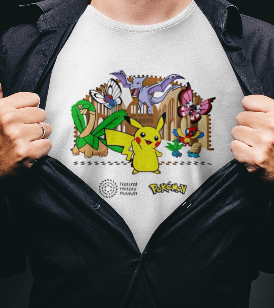 Pokémon Natural History Museum 2026 Pikachu And Friends Adventure T-Shirt