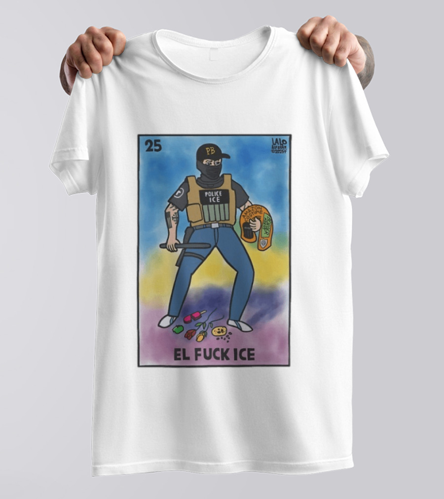 Police Ice Amazon Costume El Fck Ice Lalo Alcaraz 2023 PB T-Shirt
