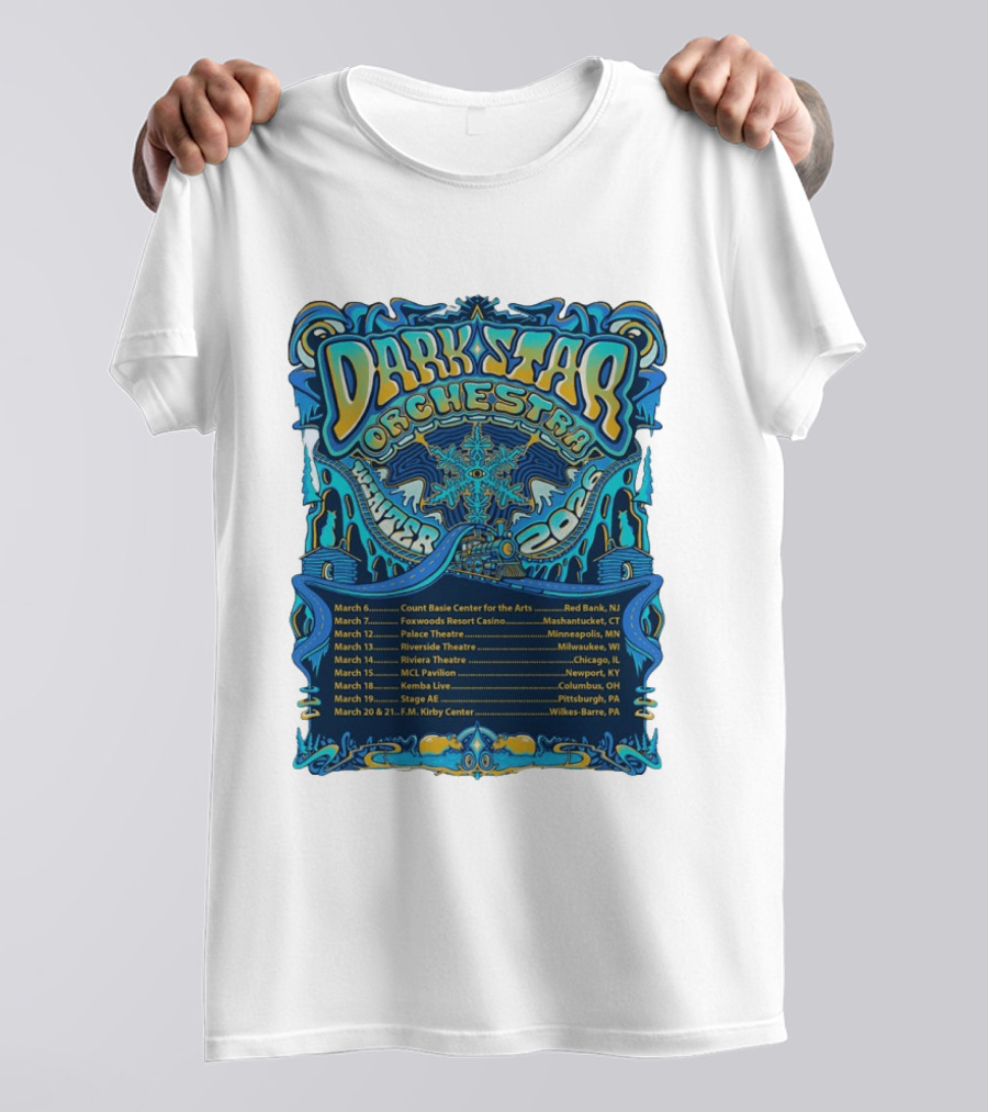 Dark Star Orchestra Winter Tour 2026 Concert Dates And Locations T-Shirt