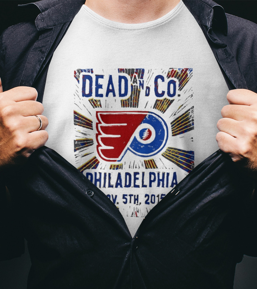 Dead And Company Philadelphia Flyers Nov 5th 2015 T-Shirt