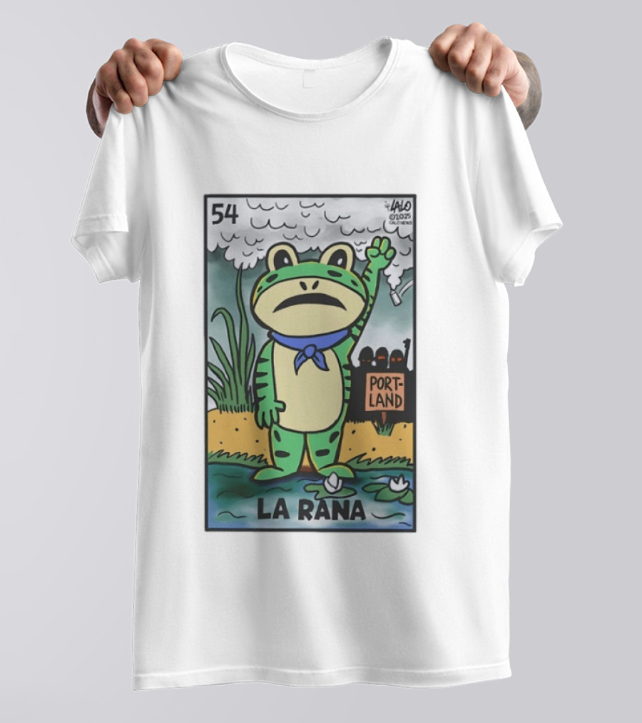 54 La Rana Frog Portland Lalo Clicowvis T-Shirt