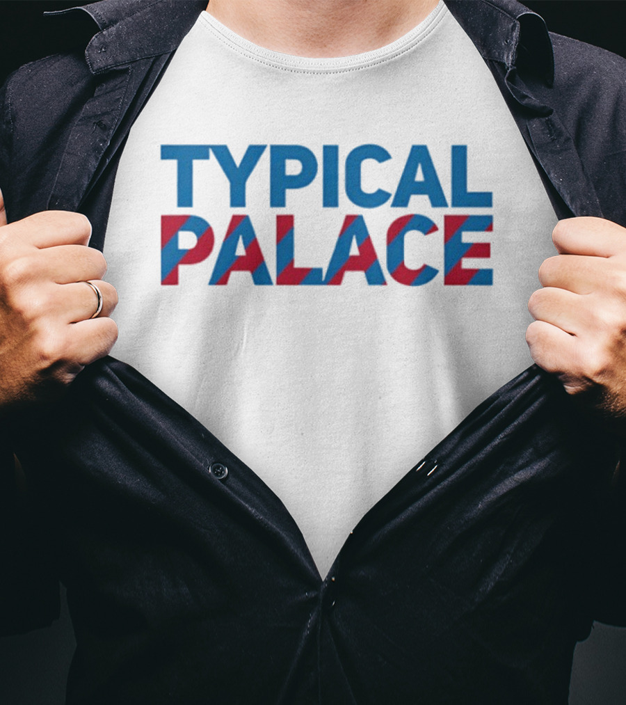 Typical Palace Red And Blue Bold Block T-Shirt
