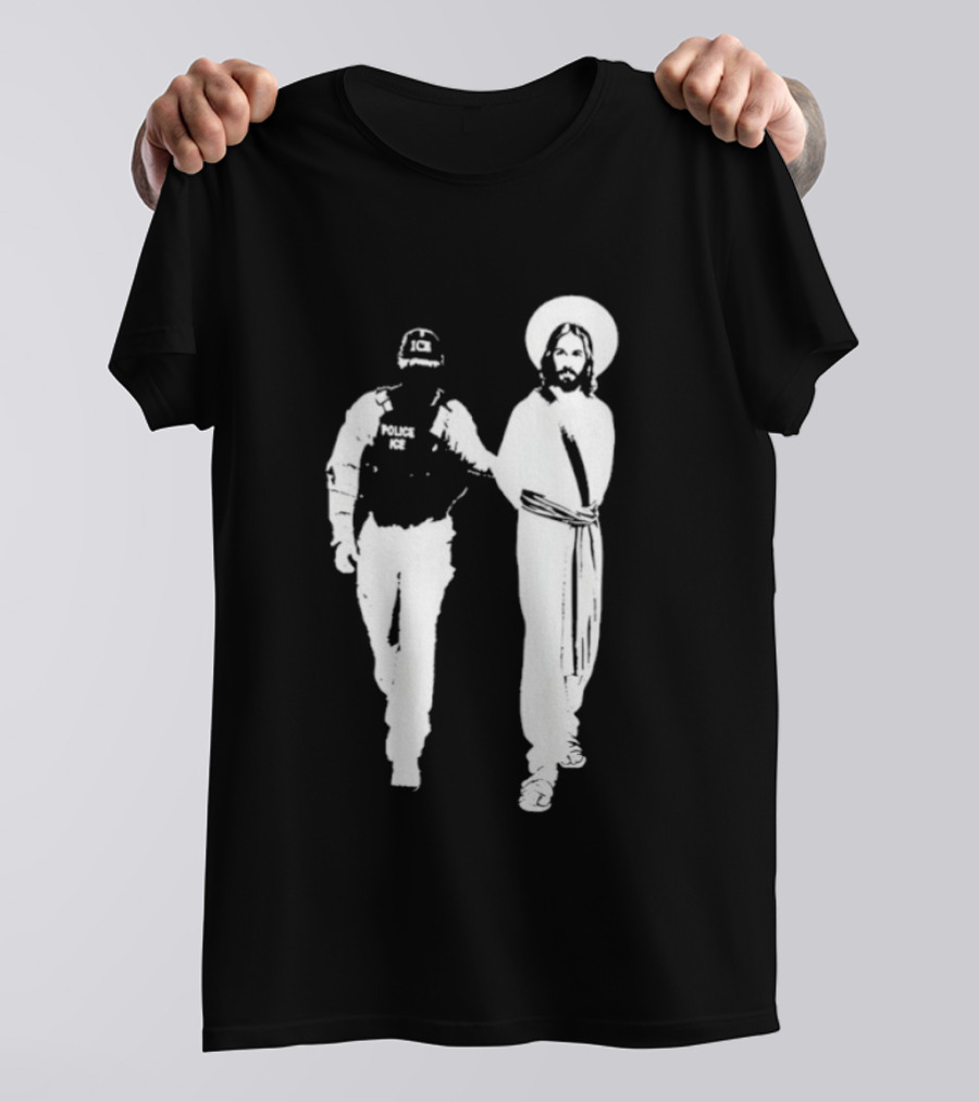 Anti Ice Jesus Arrested Iconic T-Shirt