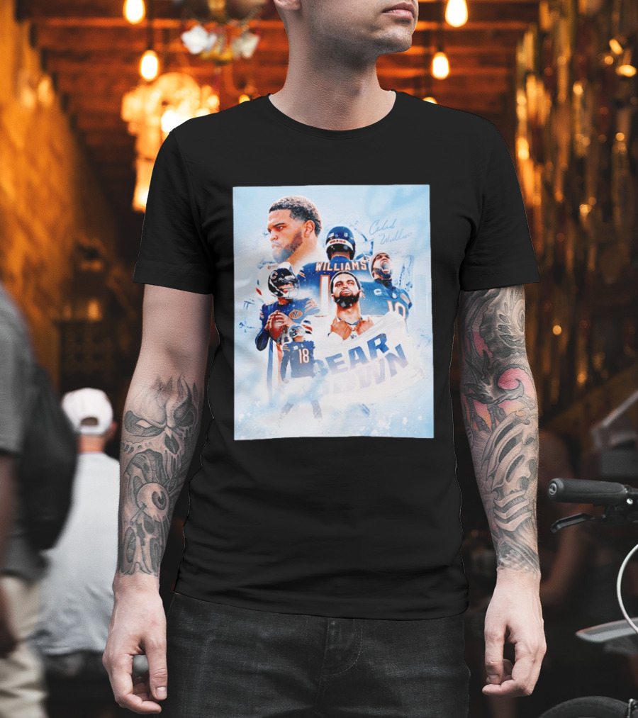 Caleb Williams Bear Down Chicago Quarterback Leadership T-Shirt