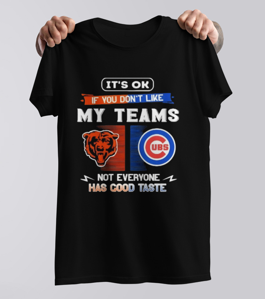 It's OK If You Don't Like My Teams Chicago Bears Cubs Not Everyone Has Good Taste T-Shirt