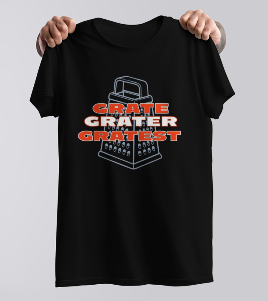 Chicago Bears Grate Grater Gratest Football Humor T-Shirt