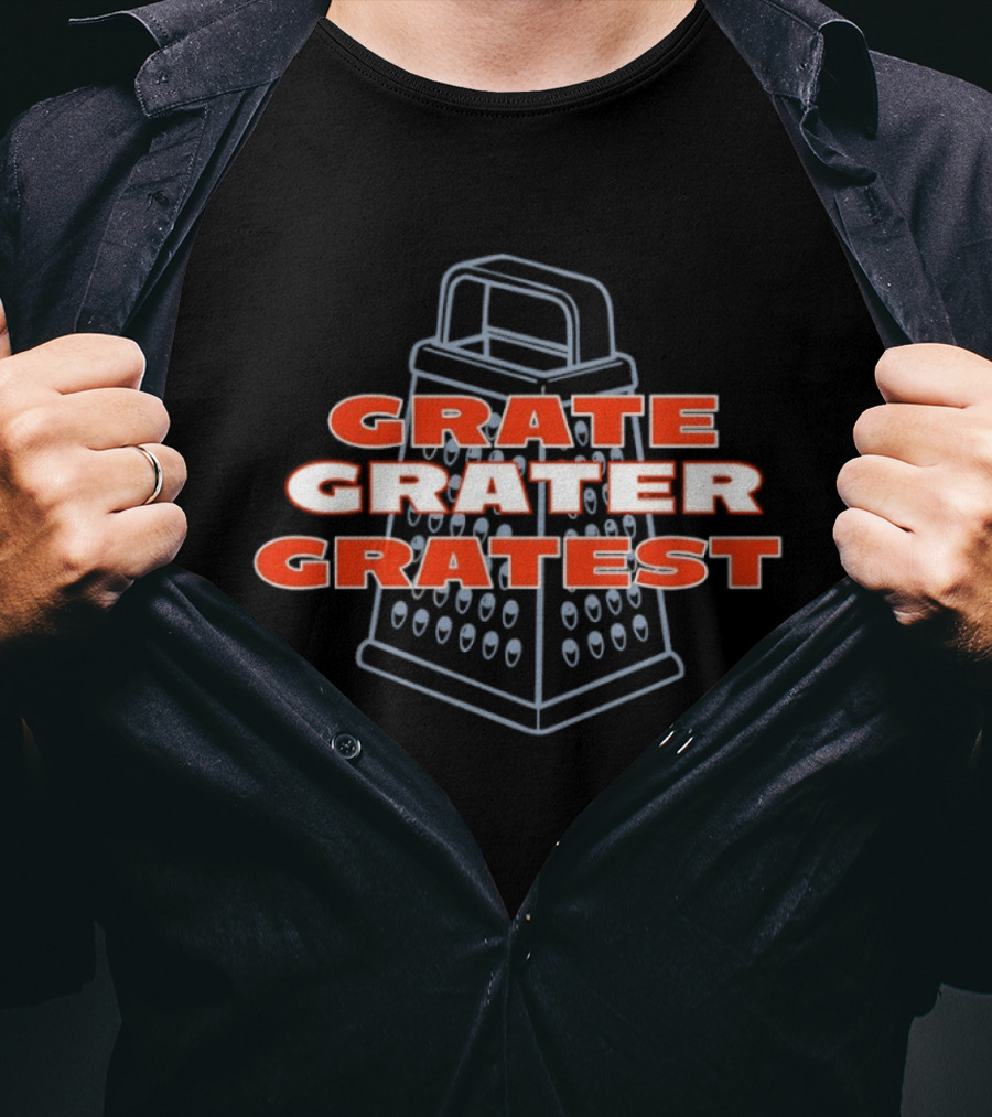 Chicago Bears Grate Grater Gratest Football Humor T-Shirt