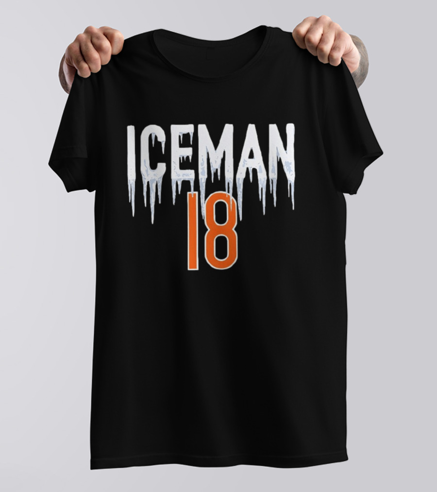 Chicago Bears Iceman 18 Caleb Williams NFL Gear T-Shirt