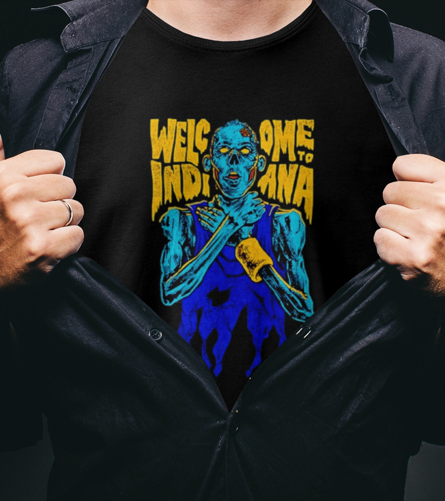 Welcome To Indiana Knick Killer Zombie T-Shirt