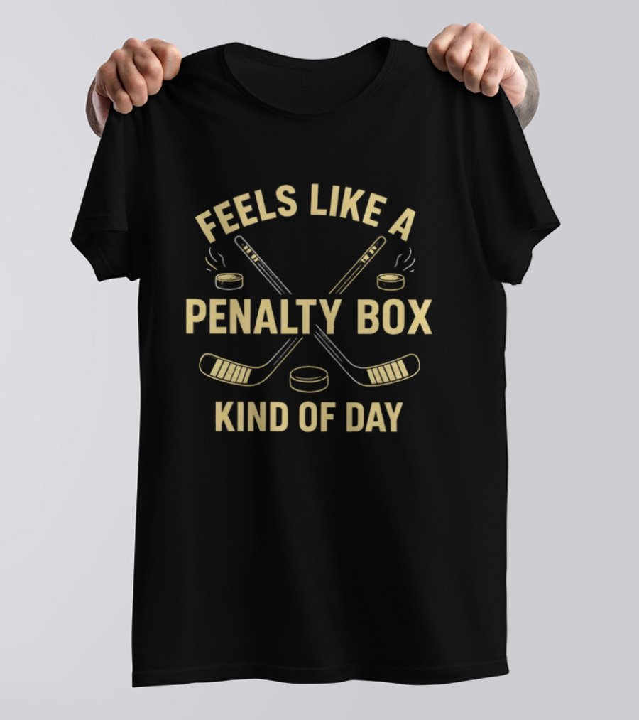 Penalty Box Kind Of Day Vintage Hockey Humor T-Shirt
