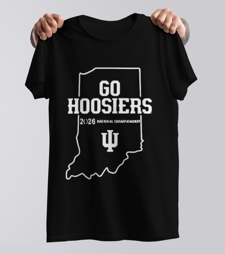 Go Indiana Hoosiers 2026 CFP Peach Bowl IU Hoosier Fans Map T-Shirt