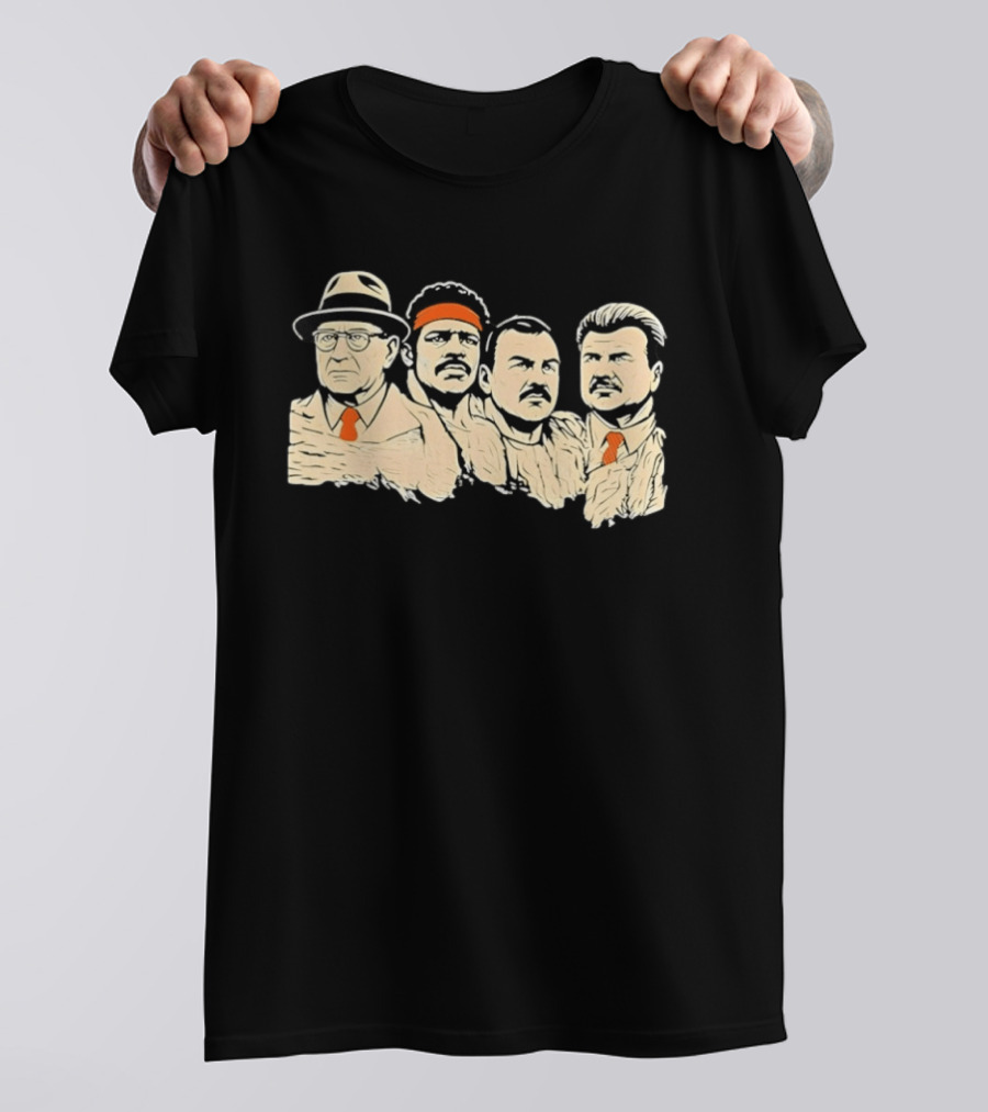 Rushmore Bears Mike Ditka Coach Iconic Football History T-Shirt