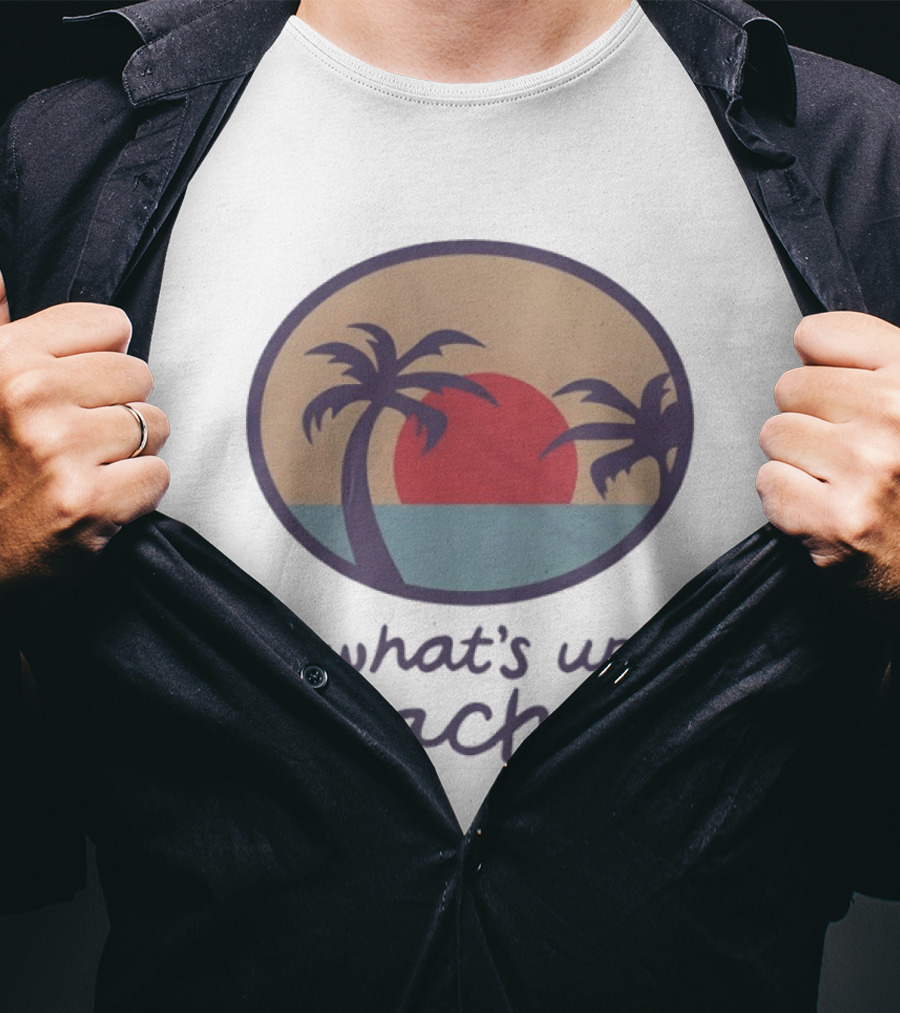 Brooklyn Nine Nine What's Up Beaches Red Sunset Palm Trees T-Shirt