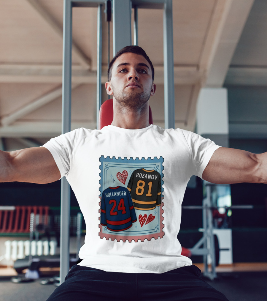 Hollander Rozanov 24 81 Hockey Romance Stamp T-Shirt