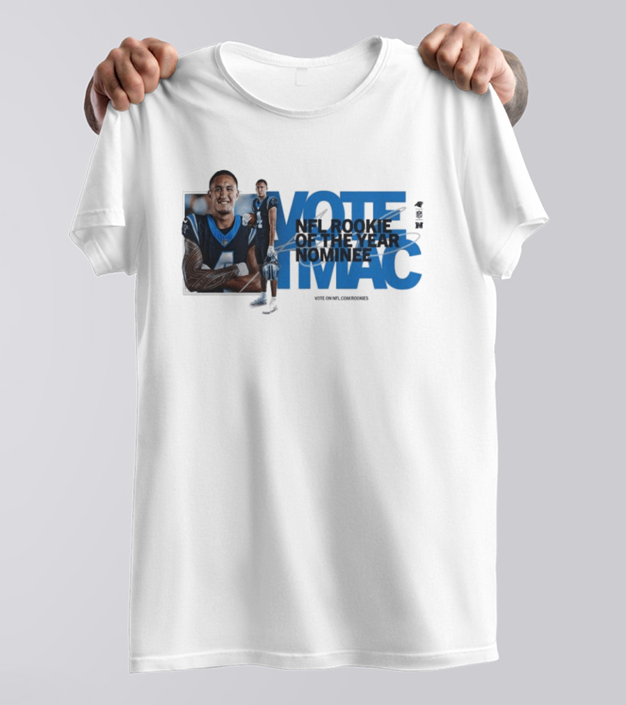 Vote For NFL Rookie Tetairoa McMillan Carolina Panthers Nominee Campaign T-Shirt