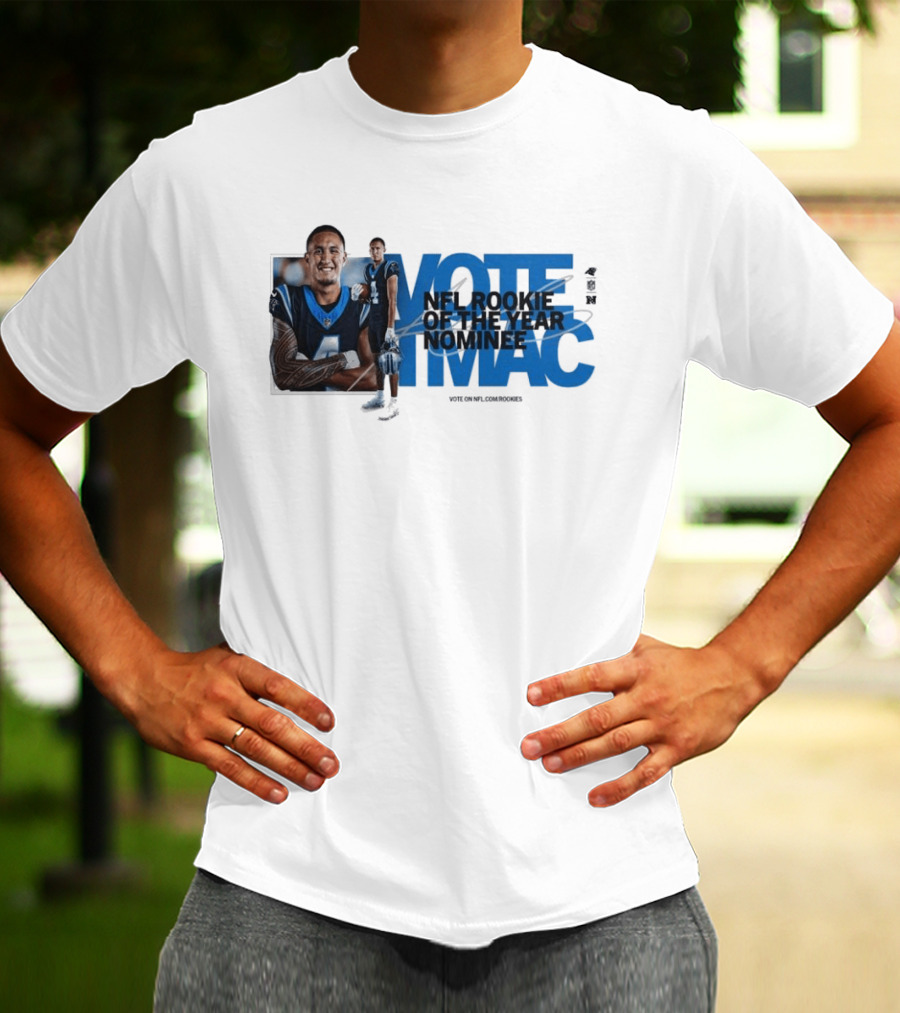Vote For NFL Rookie Tetairoa McMillan Carolina Panthers Nominee Campaign T-Shirt